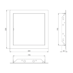ΘΥΡΙΔΑ ΕΠΙΣΚΕΨΗΣ ΜΕΤΑΛΛΙΚΗ EUROPLAST RLM2020 2