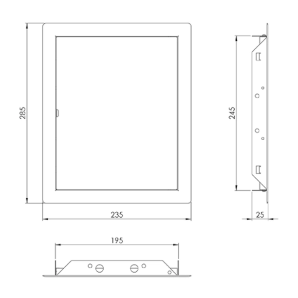 ΘΥΡΙΔΑ ΕΠΙΣΚΕΨΗΣ ΜΕΤΑΛΛΙΚΗ EUROPLAST RLM2025