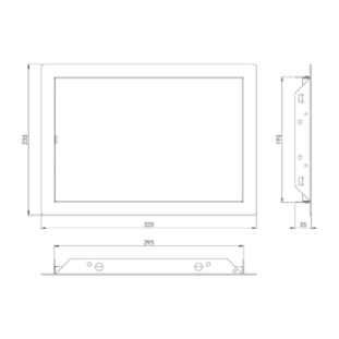 ΘΥΡΙΔΑ ΕΠΙΣΚΕΨΗΣ ΜΕΤΑΛΛΙΚΗ EUROPLAST RLM2030 2