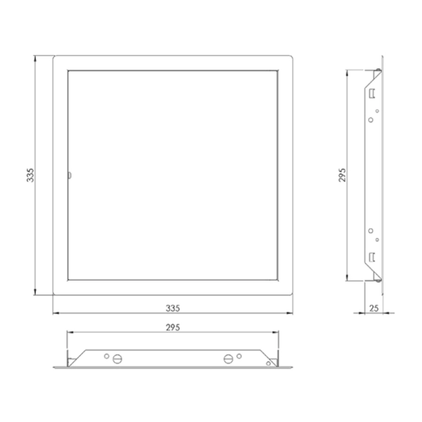 ΘΥΡΙΔΑ ΕΠΙΣΚΕΨΗΣ ΜΕΤΑΛΛΙΚΗ EUROPLAST RLM3030