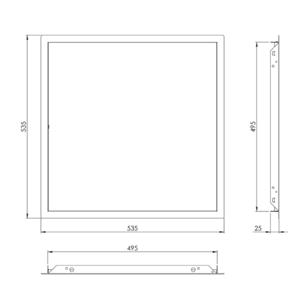 ΘΥΡΙΔΑ ΕΠΙΣΚΕΨΗΣ ΜΕΤΑΛΛΙΚΗ EUROPLAST RLM5050