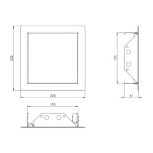 ΘΥΡΙΔΑ ΕΠΙΣΚΕΨΗΣ ΜΕΤΑΛΛΙΚΗ CLICK EUROPLAST RLMP2020 2