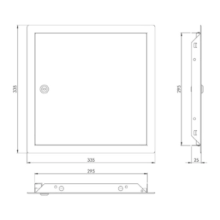 ΘΥΡΙΔΑ ΕΠΙΣΚΕΨΗΣ ΜΕΤΑΛΛΙΚΗ ΜΕ ΚΛΕΙΔΑΡΙΑ EUROPLAST RLMA3030 2