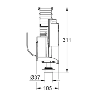 Grohe AV1 Μηχανισμός Διπλής Λειτουργίας για Καζανάκια... 2