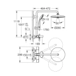 Grohe Euphoria 260 26114002 Στήλη Ντους με Θερμοστατική Μπαταρία, Χρωμέ