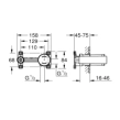 Grohe  23571000 Εσωτερικός Μηχανισμός Εντοιχιζόμενης Μπαταρίας Νιπτήρος
