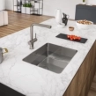 Franke Αναμεικτική Μπαταρία Κουζίνας Active Twist Decor Steel 3156858053