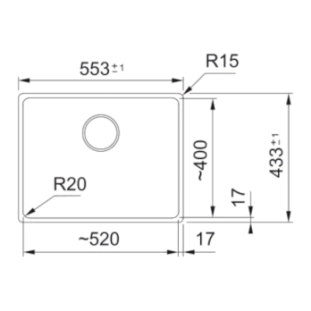 Franke Γρανιτένιος Υποκαθήμενος Nεροχύτης Maris Bowl MRG 110-52 Matte Black 2