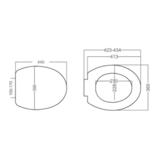 Κάθισμα λεκάνης Universal Relax βαρέως τύπου 2
