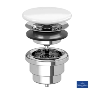 Villeroy&Boch Βαλβίδα Νιπτήρος Συνεχούς Ροής Πορσελάνης