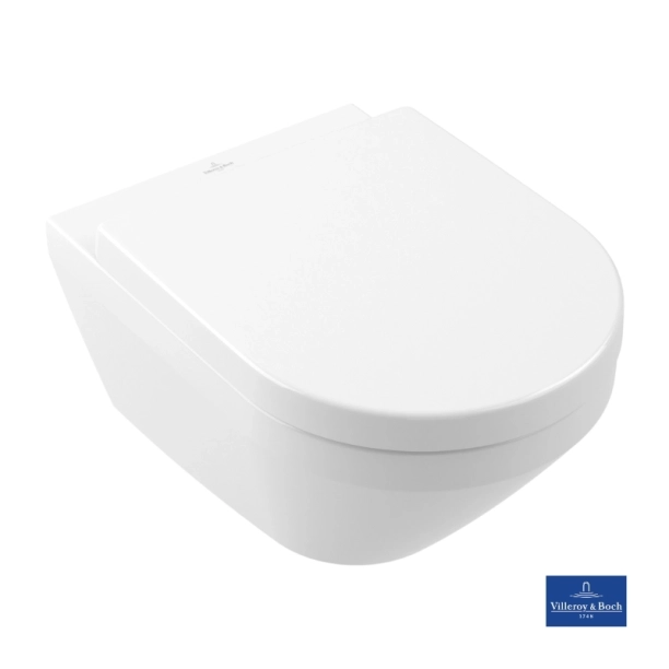 Villeroy&Boch Architectura Κρεμαστή Λεκάνη 53cm Rimless TwistFlush με Κάθισμα Soft Closing