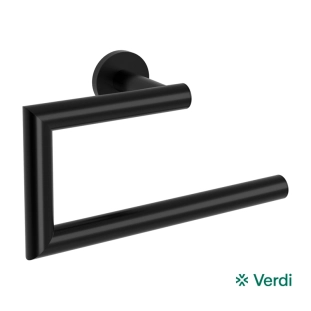 Κρίκος Πετσέτας Verdi Omicron Μαύρο Ματ - 3021305