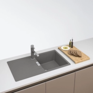 Νεροχύτης γρανιτένιος Franke Centro 611 86x50 Stone Grey αντιστρεφόμενος
