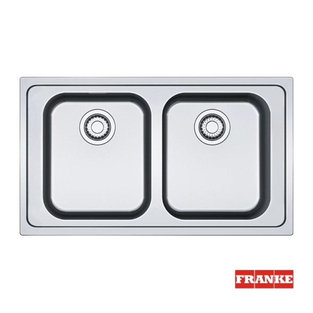 Νεροχύτης ανοξείδωτος Franke Smart 2 γούρνες 86x50cm