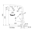 Μπαταρία κουζίνας Franke Kubus Standard Inox