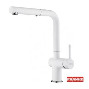 Μπαταρία κουζίνας Franke New Active L με αποσπώμενο ντους Χρωμέ / Polar white