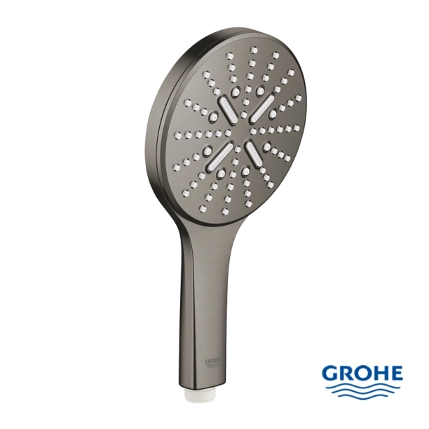 Grohe Rainshower SmartActive 130 26574AL0 Τηλέφωνo Ντους 3 ροών, Brushed Hard Graphite