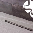 Confluo Slim Line Γραμμικό Κανάλι Ντουζιέρας 95cm, Inox