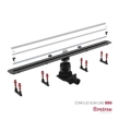 Confluo Slim Line Γραμμικό Κανάλι Ντουζιέρας 95cm, Inox