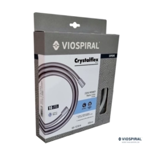 Viospiral Crystalflex 00-622/s Σπιράλ Ντους 200 cm Inox, χρωμέ