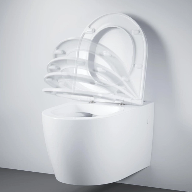 Λεκάνη Grohe Bau Ceramic κρεμαστή Rimless με κάθισμα soft closing