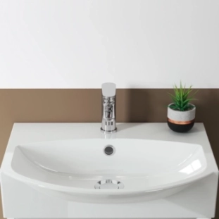 Σετ Έπιπλο 50cm Mini50S με Νιπτήρα Καθρέπτη και Φωτιστικό Thyme Green Ματ Λάκα 2