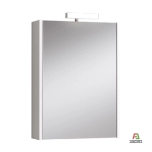 Καθρέπτης Ντουλάπι 52cm Kora με Φωτιστικό Ash Wood White