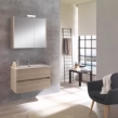 Σετ Έπιπλο 80cm Kora Elm Rousseau με Νιπτήρα, Ντουλάπι Καθρέπτη και Φωτιστικό