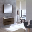 Σετ Έπιπλο 80cm Kora Chateau Oak με Νιπτήρα, Ντουλάπι Καθρέπτη και Φωτιστικό