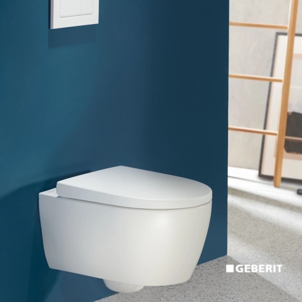 Geberit Icon TurboFlush 53cm Κρεμαστή Λεκάνη με Κάθισμα Soft Closing