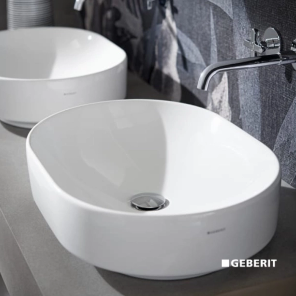 Geberit Variform 55x40 Οβάλ Επιτραπέζιος Νιπτήρας Πορσελάνης 500.774.01.2