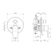 Ideal Standard Cerafine O A7193AA Πλήρες Σύστημα Εντοιχιζόμενης Μπαταρίας λουτρού, χρωμέ