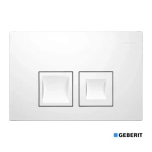 Geberit Delta 35 Πλακέτα Ενεργοποίησης 2 Λειτουργιών White Gloss