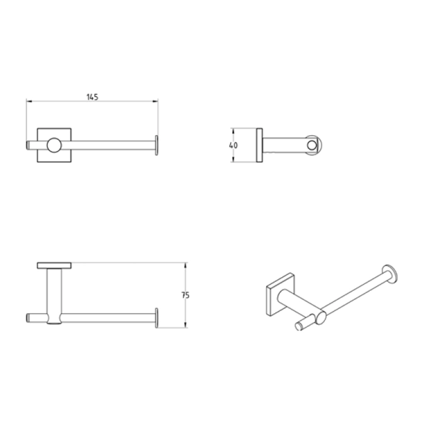 Χαρτοθήκη Verdi Delta Χρωμέ - 3060422