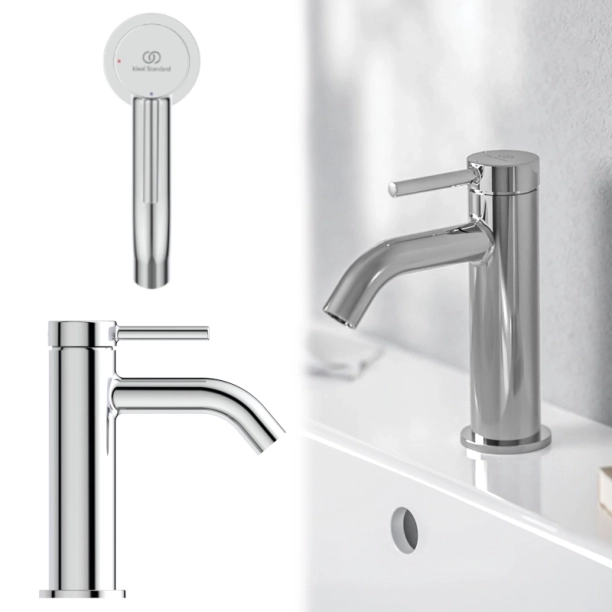 Ideal Standard Ceraline Nuovo BD757AA Μπαταρία Νιπτήρος, Χρωμέ