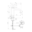 Ideal Standard Ceraline Nuovo BD847AA Μπαταρία Νιπτήρος με Βαλβίδα, Xρωμέ