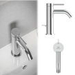Ideal Standard Ceraline Nuovo BD846AA Μπαταρία Νιπτήρος με Βαλβίδα, χρωμέ