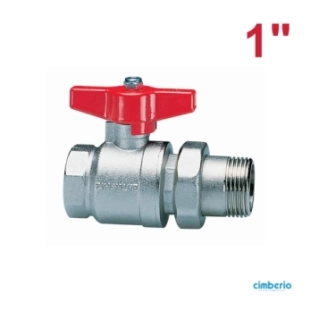 Cimberio Σφαιρικός Διακόπτης Ολικής Ροής Α-Θ με Ρακόρ CIM 346 1''