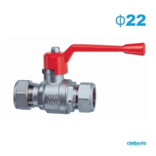 Cimberio Σφαιρικός Διακόπτης Χαλκοσωλήνας Μηχανικής Σύσφιξης Φ22 CIM 209