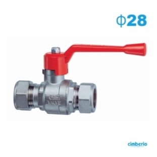 Cimberio Σφαιρικός Διακόπτης Χαλκοσωλήνας Μηχανικής Σύσφιξης Φ28 CIM 209