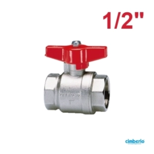 Cimberio Σφαιρικός Διακόπτης Ολικής Ροής Θ-Θ 1/2'' CIM 314
