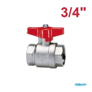 Cimberio Σφαιρικός Διακόπτης Ολικής Ροής Θ-Θ 3/4'' CIM 314