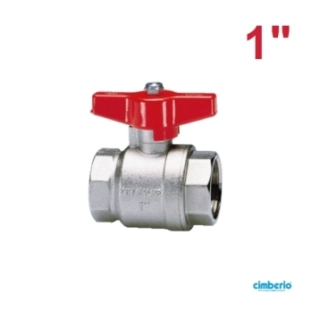 Cimberio Σφαιρικός Διακόπτης Ολικής Ροής Θ-Θ 1'' CIM 314