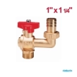 Cimberio Σφαιρικός Διακόπτης Ολικής Ροής 1''x1 1/4'' με Ρακόρ Ποτίσματος CIM 99