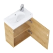 Έπιπλο μπάνιου Roca Mini Light Oak με νιπτήρα 45x24,9cm