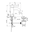 Ideal Standard Ceraline BC193AA Μπαταρία Νιπτήρος, χρωμέ