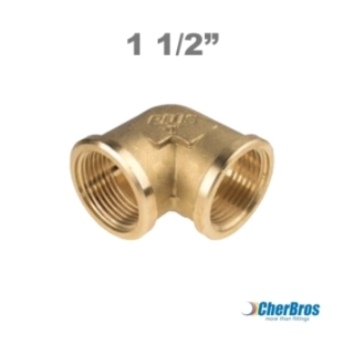 Ορειχάλκινη Γωνία Θηλυκή - Θηλυκή  1 1/2''