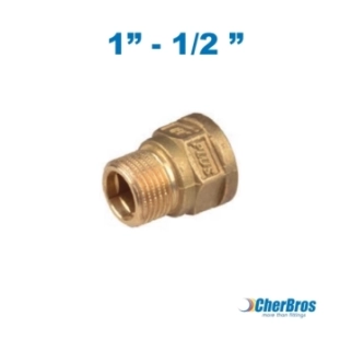 Ορειχάλκινος Συστολικός Μουφομαστός Θ-Α 1'' x 3/4''