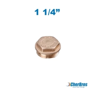 Ορειχάλκινη Τάπα Αρσενική 1 1/4''