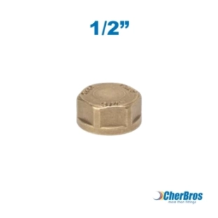 Ορειχάλκινη Τάπα Θηλυκή 1/2''